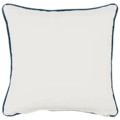 Carrè Blu e Bianco Cuscino Quadrato