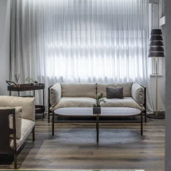 Carrello Bar Route in Noce Canaletto Marrone