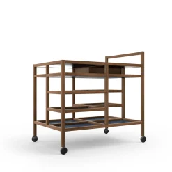 Carrello da portata in noce Canaletto di Bodil Kjær