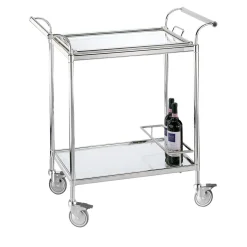 Carrello rettangolare con vassoio estraibile
