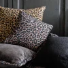 Carrè Leopardato Cuscino Quadrato con Motivo
