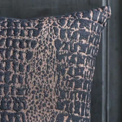 Carrè Marrone Animalier Cuscino Quadrato Jacquard