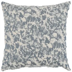 Carré T Blu Pied-de-Poule Cuscino Quadrato