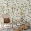 Carta da parati artistica dal design minimale