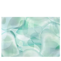 Carta da parati a trama acquamarina della collezione Flo di Karim Rashid