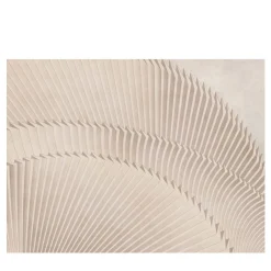 Carta da parati beige Fan plissé orizzontale