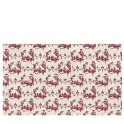 Carta da parati Chinese Toile rossa e beige