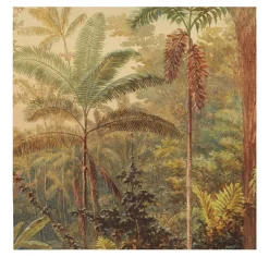 Carta da parati con giungla tropicale