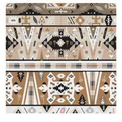 Carta da parati con motivo azteco tribale ikat