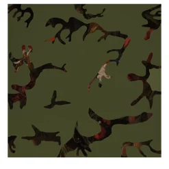 Carta da Parati Find Me In The Dark Verde Militare di Magnus Gjoen