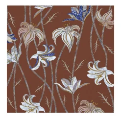 Carta da parati Fiori Terracotta di Marika Tardio