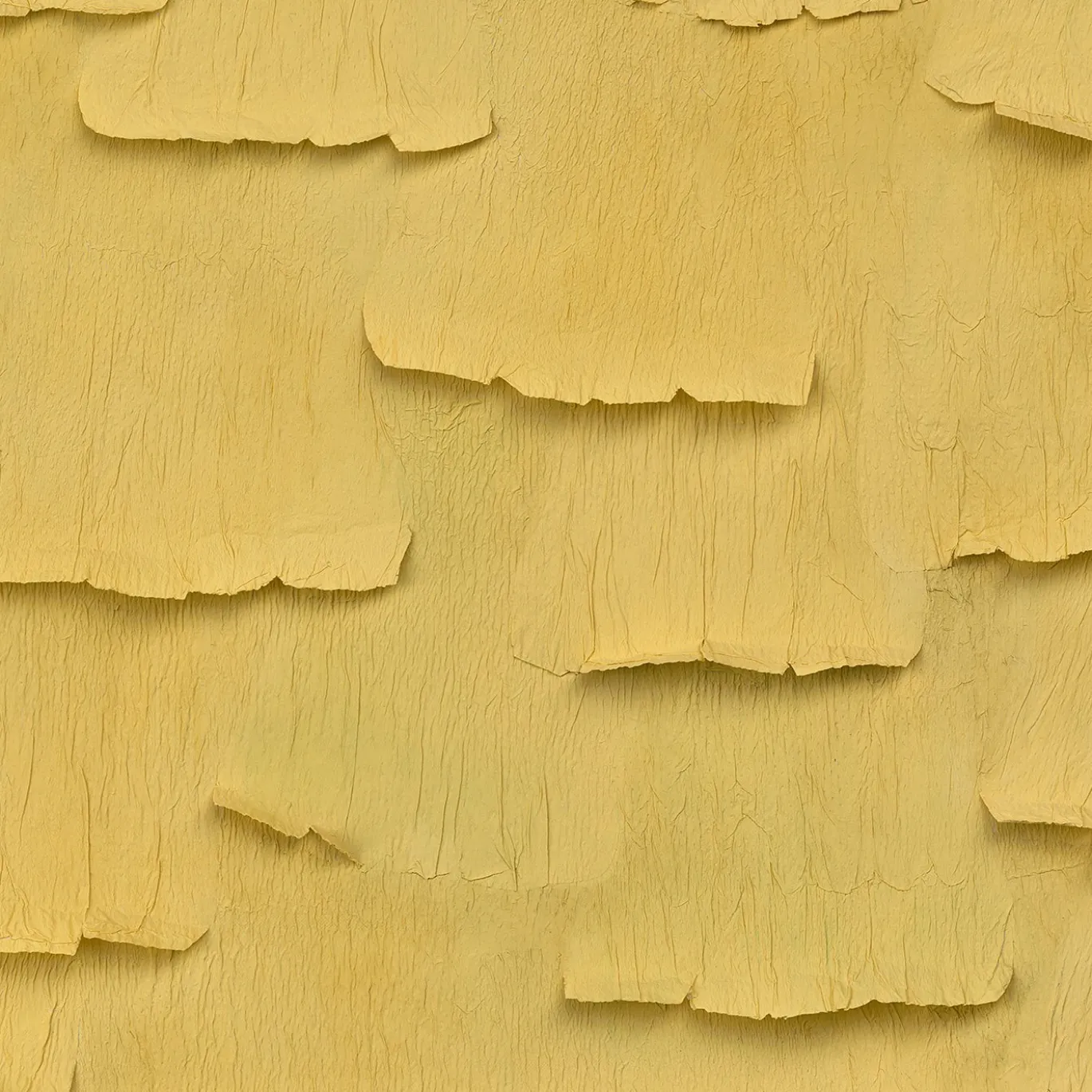Carta da parati Ginko giallo dipinta a mano