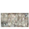 Carta da parati Grottesche con elementi architettonici multicolore