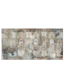 Carta da parati Grottesche con elementi architettonici multicolore