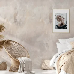 Carta da Parati in Stile Intonaco Veneziano Beige