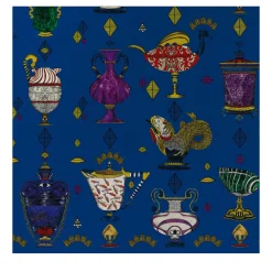 Carta da parati Ludovica Blu Elettrico