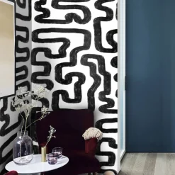 Carta da Parati Moderna con Pittura Astratta
