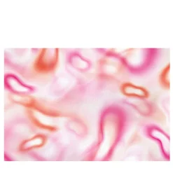Carta da parati strutturata arancione e rosa della collezione Flo di Karim Rashid #1