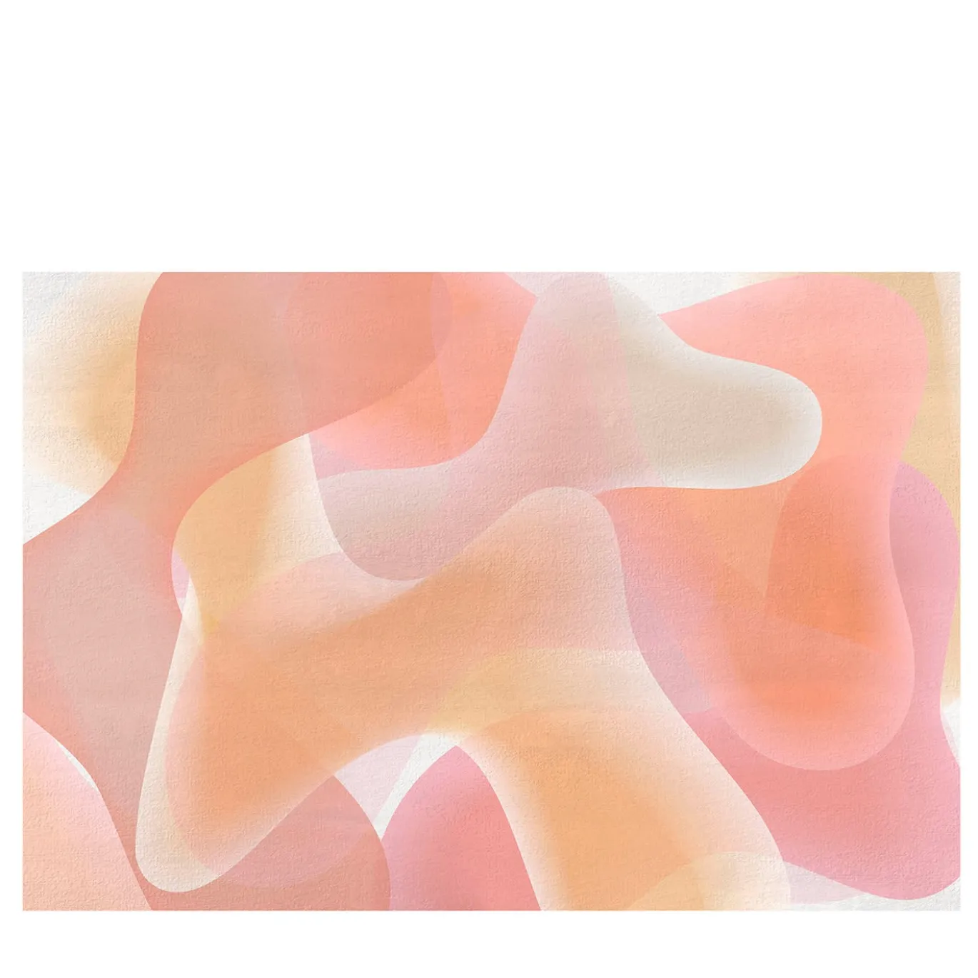 Carta da parati strutturata arancione e rosa della collezione Flo di Karim Rashid