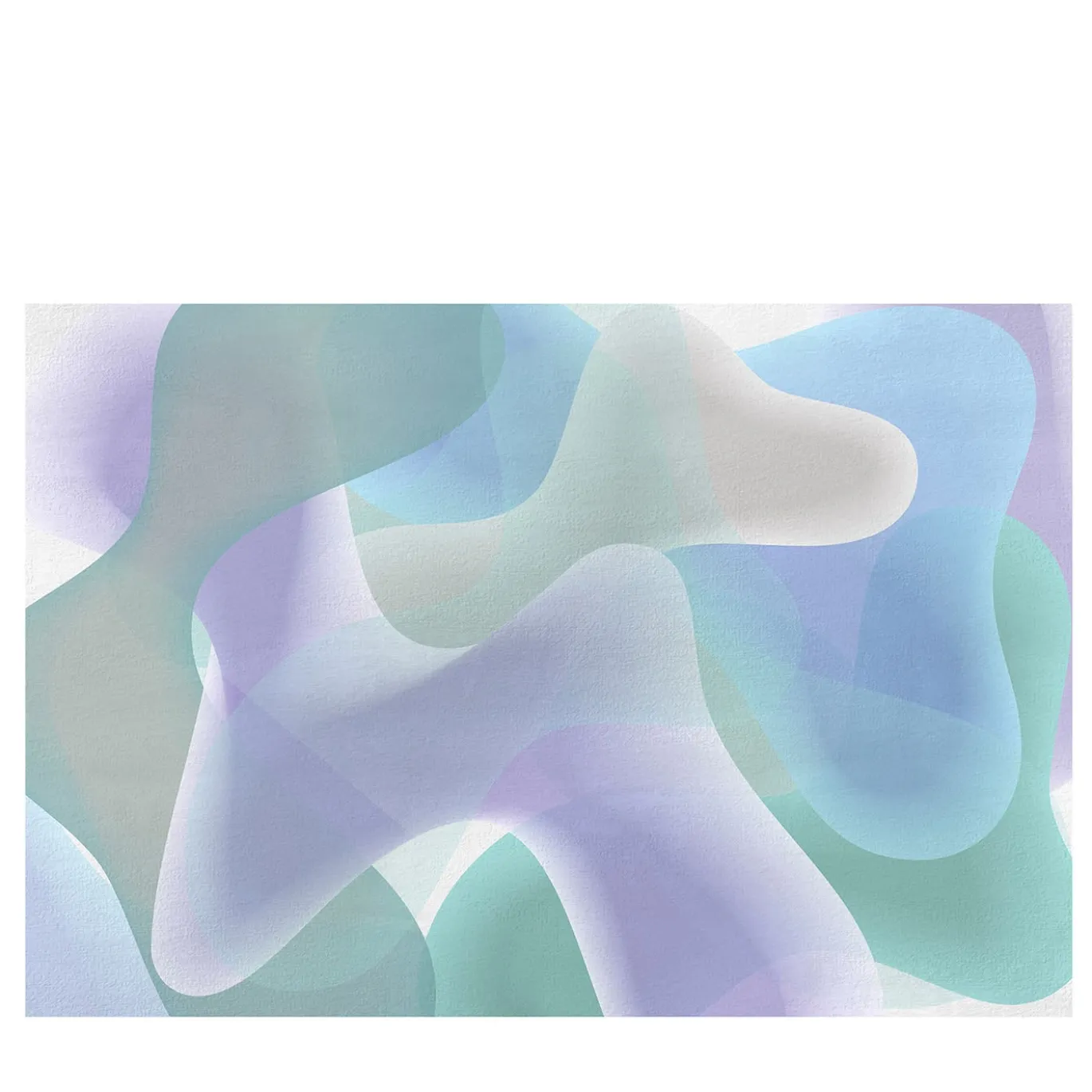 Carta da parati testurizzata blu e viola della collezione Flo di Karim Rashid