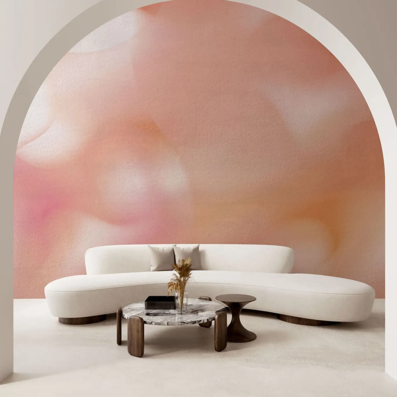Carta da parati testurizzata Flo Collection Pink Shades di Karim Rashid