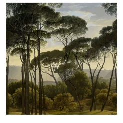Carta da Parati Vintage Vittoriana con Alberi