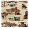 Carta da Parati Vintage Western con Cowboy e Cavalli