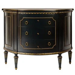 Cassettiera "demi-lune" in stile neoclassico