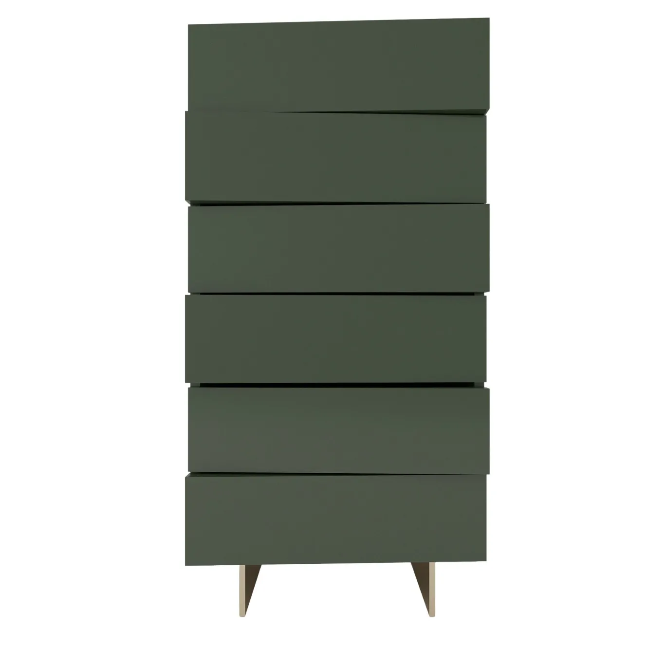 Cassettiera verticale Settimanale V in legno verde