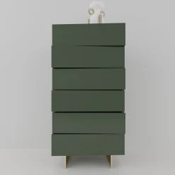 Cassettiera verticale Settimanale V in legno verde