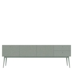 Cassettone bianco a 5 cassetti Tiles