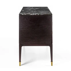 Cassettone Nara in legno con piano in marmo