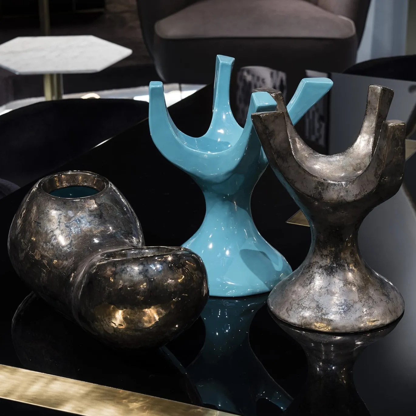Centrotavola Alburu in ceramica