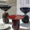 Centrotavola Alchimie in vetro di Murano Nero Sahara