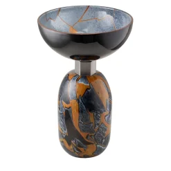 Centrotavola Alchimie in vetro di Murano Nero Sahara