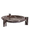 Centrotavola Block Stand basso in marmo Rosso Lepanto