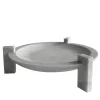 Centrotavola Block Stand Basso in Marmo di Carrara