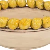 Centrotavola con Limoni Gialli in Maiolica Siciliana