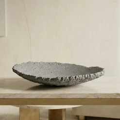 Centrotavola Grigio Concreto in Glebanite Grigia