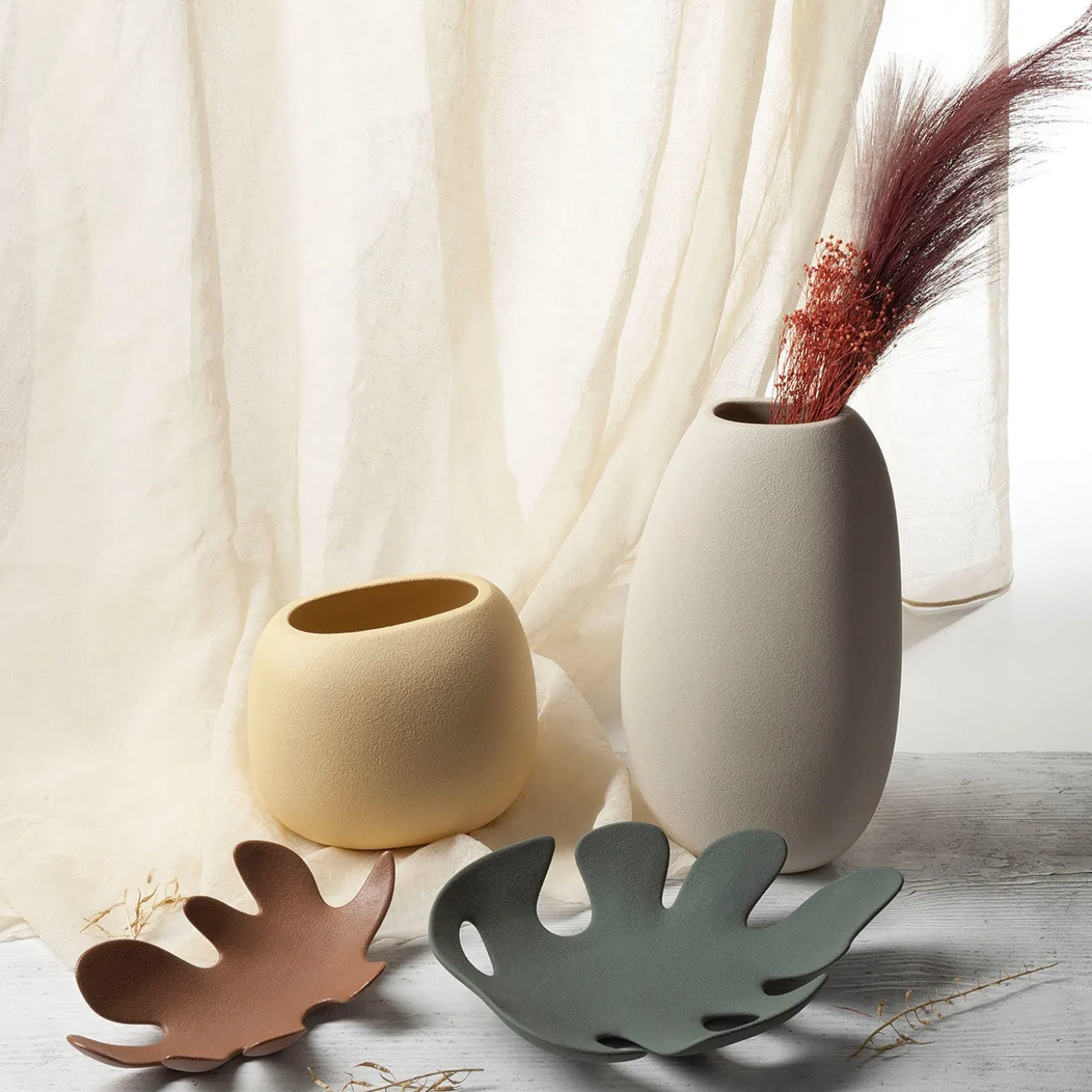 Centrotavola Hello Nature Corallo in Ceramica