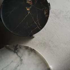 Centrotavola Imperial L in marmo Calacatta Carrara