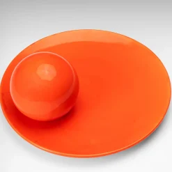 Centrotavola in ceramica arancione Monomio Stabilo