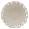 Centrotavola in ceramica bianca Catena