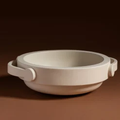 Centrotavola in ceramica ecru opaco Jarro