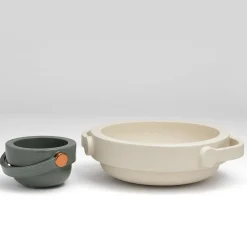 Centrotavola in ceramica ecru opaco Jarro