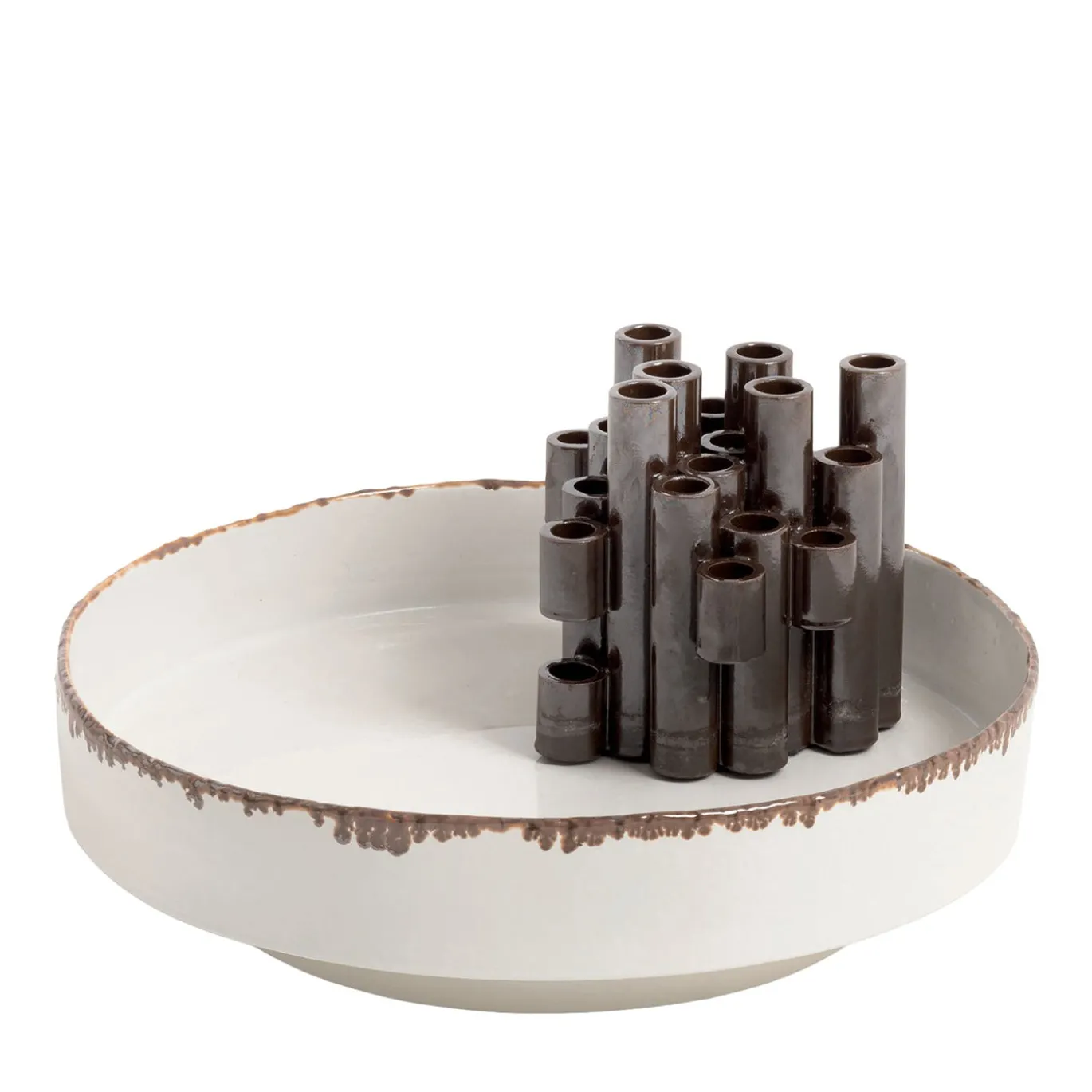 Centro tavola in ceramica ispirato all'Ikebana di Oatrue