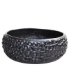 Centrotavola in Ceramica Olive Serie Onda Nero Liquirizia