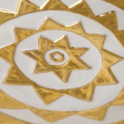 Centrotavola in maiolica Triangolo