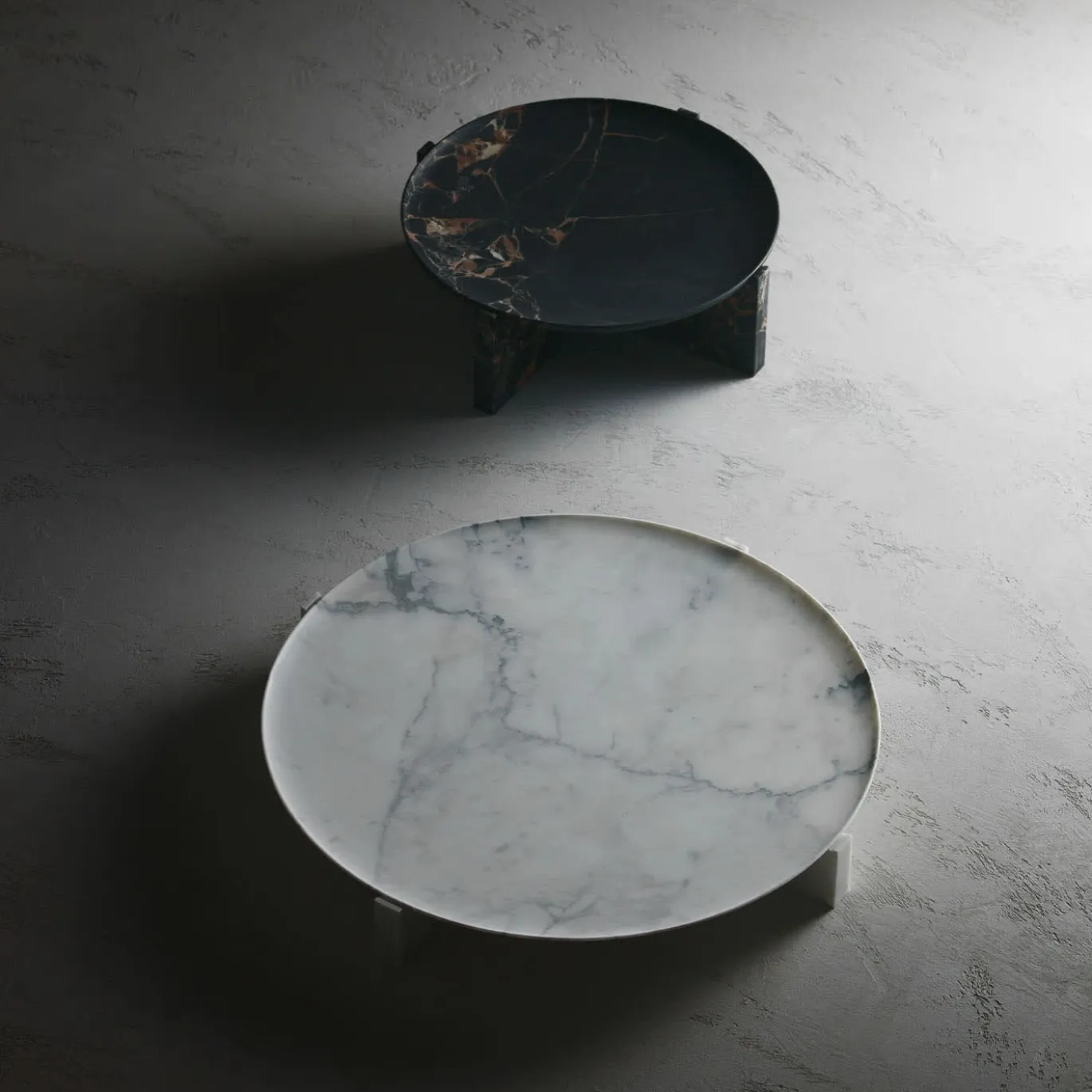 Centrotavola in marmo nero e oro Imperial M