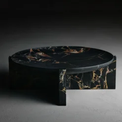 Centrotavola in marmo nero e oro Imperial M